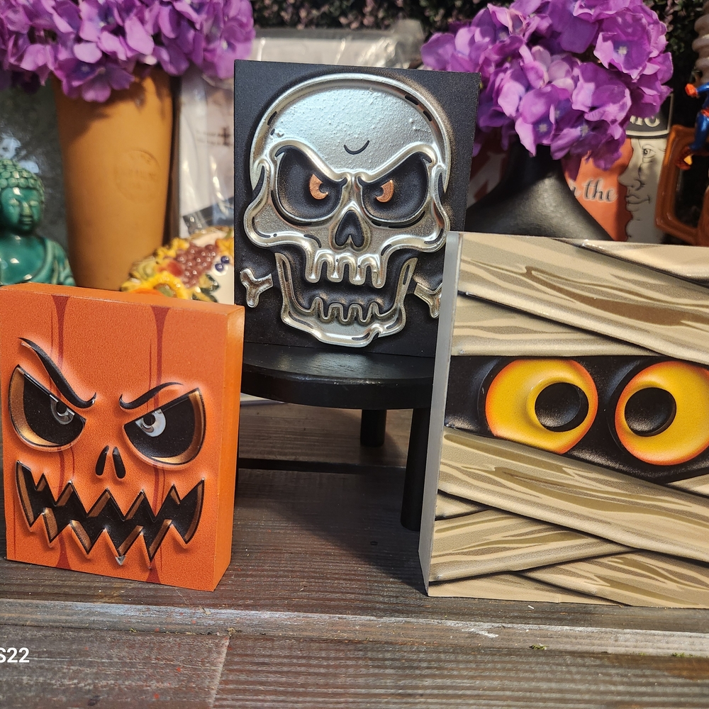 Halloween Themed Decorative Blocks
